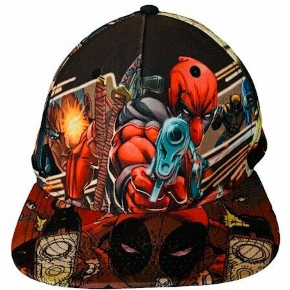 Deadpool Hat Snapback Hat Marvel Comics X-Men Wade - image 1